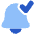 Enabled Bell Notification Icon from Plump Flat Set