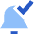 Enabled Bell Notification Icon from Sharp Flat Set
