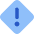 Warning Diamond icon - Free transparent PNG, SVG. No sign up needed.