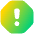 Warning Octagon Icon from Plump Gradient Set