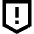Warning Shield Icon from Sharp Remix Set