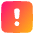 Warning Square Icon from Plump Gradient Set