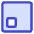 Align Bottom Left Square Icon from Core Duo Set