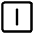 Align Center Vertical Square Icon from Core Line Set