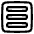 Align Three Horizontal Square Icon from Plump Line Set