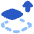 Bring Forward Icon from Plump Flat Set