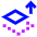 Bring Forward Icon from Sharp Neon Set