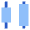 Distribute Center Horizontal Icon from Sharp Flat Set