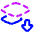 Send Backward Icon from Plump Neon Set