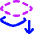 Send Backward Icon from Flex Neon Set