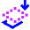 Send Backward Icon from Sharp Neon Set
