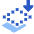 Send Backward Icon from Sharp Flat Set