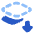 Send Backward Icon from Plump Flat Set
