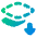 Send Backward Icon from Plump Gradient Set