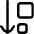 Sort Size Descending Order Down Icon from Flex Line Set