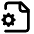 File Cog Icon from Lucide Line Set