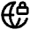Globe Lock Icon from Lucide Line Set
