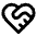 Heart Handshake Icon from Lucide Line Set | Free Download as SVG Vector and Transparent PNG | Streamline icons