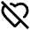 Heart Off Icon from Lucide Line Set