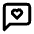 Message Square Heart Icon from Lucide Line Set