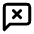 Message Square X Icon from Lucide Line Set