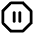 Octagon Pause Icon from Lucide Line Set