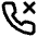 Phone Missed Icon from Lucide Line Set