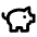 Piggy Bank Icon from Lucide Line Set | Free Download as SVG Vector and Transparent PNG | Streamline icons