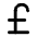 Pound Sterling Icon from Lucide Line Set