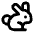 Rabbit Icon from Lucide Line Set