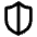 Shield Half Icon from Lucide Line Set