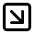 Square Arrow Down Right Icon from Lucide Line Set