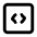 Square Code Icon from Lucide Line Set