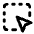 Square Dashed Mouse Pointer Icon from Lucide Line Set