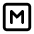 Square M Icon from Lucide Line Set