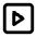 Square Play Icon from Lucide Line Set