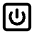 Square Power Icon from Lucide Line Set