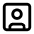 Square User Icon from Lucide Line Set