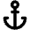 Download free Anchor PNG, SVG vector icon from Unicons Line set.