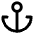 Anchor Icon from Feather Set