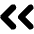 Angle Double Left Icon from Unicons Line Set