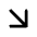 Arrow Down Right Icon from Unicons Solid Set