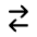 Arrow Left Right Icon from Mynaui Line Set