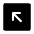 Arrow Up Left Square Icon from Iconoir Solid Set