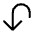 Arrow Uturn Down Icon from Heroicons Outline Set