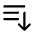 Bars Arrow Down Icon from Heroicons Solid Set