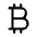 Bitcoin Icon from Mynaui Line Set