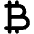 Bitcoin Alt Icon from Unicons Line Set