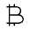 Bitcoin Alt Icon from Unicons Thinline Set