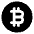 Bitcoin Circle Icon from Majesticons Solid Set